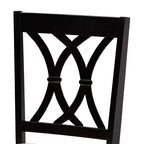 Baxton Studio Maya Modern Fabric and Wood Dining Set