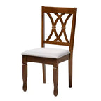 Baxton Studio Maya Modern Fabric and Wood Dining Set