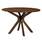 Baxton Studio Maya Modern Fabric and Wood Dining Set