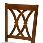 Baxton Studio Maya Modern Fabric and Wood Dining Set